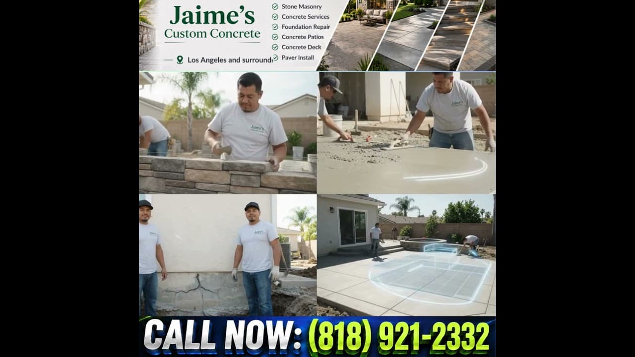 Jaime's Custom Concrete 1-Ad